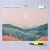 Boho抽象芸術横(7) 薄葉紙 (クラフト)