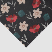 BOHO抽象芸術花オンブラック 薄葉紙 (詳細)