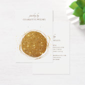 Boho抽象芸術金ゴールドグリッター円イヤリング表示 (デスク)