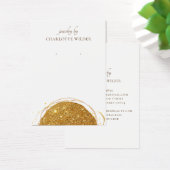 Boho抽象芸術金ゴールドグリッター円イヤリング表示 (デスク)