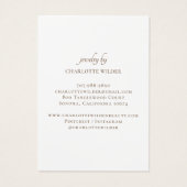 Boho抽象芸術金ゴールドサークルイヤリング表示カード (裏面)