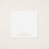 Boho抽象芸術金ゴールドサークルイヤリング表示カード (裏面)