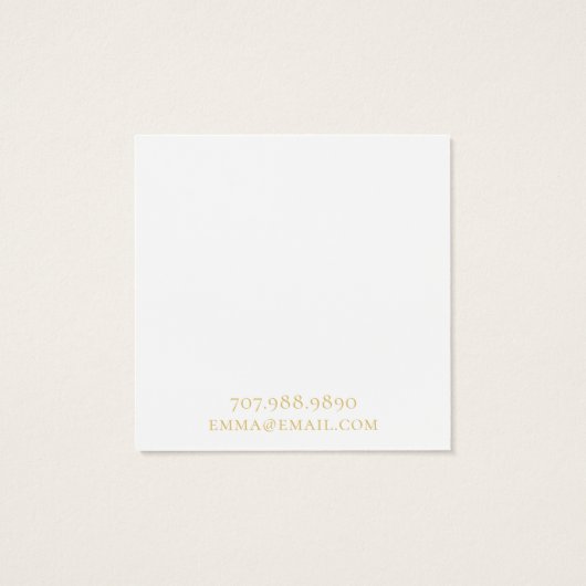 Boho抽象芸術金ゴールドサークルイヤリング表示カード (裏面)