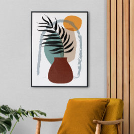 Boho抽象芸術風景、ストレッチ大仕上げ キャンバスプリント