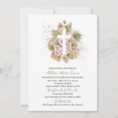 Boho招待状の洗礼に参加 招待状 (正面)