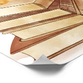 Boho新しいチャプターライオンバルーンベイビーシャワーへようこそ ポスター (角)