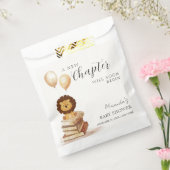 Boho新しいチャプター野生ライオン気球ベイビーシャワー フェイバーバッグ (封をした状態)