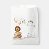 Boho新しいチャプター野生ライオン気球ベイビーシャワー フェイバーバッグ (正面)