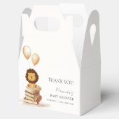 Boho新しいチャプター野生ライオン気球ベイビーシャワー フェイバーボックス (オープン)