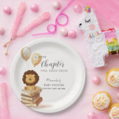 Boho新しいチャプター野生ライオン気球ベイビーシャワー ペーパープレート (パーティー)