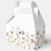 Boho新鮮なワイルドフラワーカスタムズ赤ちゃんシャワー フェイバーボックス (裏面)