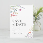 Boho日付の保存、写真の保存招待状 招待状 (スタンド正面)