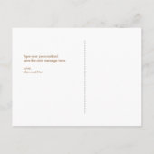 Boho日付はがき、Kraftを保存 案内ポストカード (裏面)