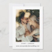 Boho日付を保存し、写真ミニマルな日付を保存 招待状 (裏面)