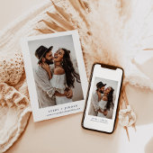 Boho日付を保存し、写真ミニマルな日付を保存 招待状