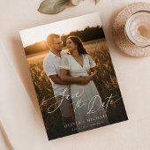 Boho日付を保存し、写真ミニマルな日付を保存 招待状