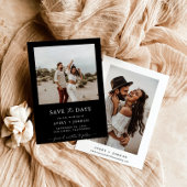 Boho日付を保存し、写真ミニマルな日付を保存 招待状