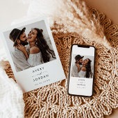 Boho日付を保存し、写真ミニマルな日付を保存 招待状