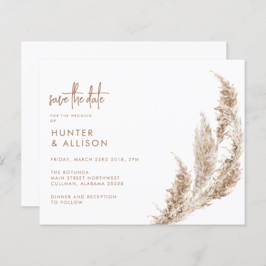 Boho日付フライヤーを保存 (正面/裏面)