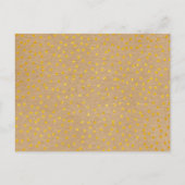 Boho日付素朴金ゴールドハートカレンダーの保存 案内ポストカード (裏面)