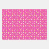 BOHO春の花パステルフローラルパターン ラッピングペーパーシート (正面3)