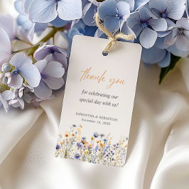 BOHO春サマーワイルドフラワーズ ギフトタグ