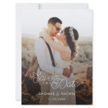 Boho書道モダン写真Save the Date