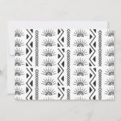 Boho最初の旅のまわりに日誕生日ありがとう サンキューカード (裏面)