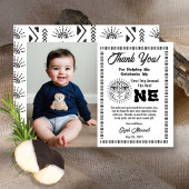 Boho最初の旅のまわりに日誕生日ありがとう サンキューカード