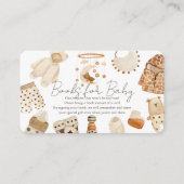 Boho服子供部屋赤ちゃんシャワー書要求 エンクロージャーカード (正面)