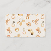 Boho服子供部屋赤ちゃんシャワー書要求 エンクロージャーカード (裏面)