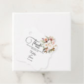 Boho柔らかい色のバラ/白い花結婚の花 フェイバータグ (インサイチュ)