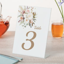 Boho柔らかい色のバラ/白い花