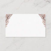 Boho植物ハート夏の赤ちゃんシャワーおむつラッフル エンクロージャーカード (裏面)