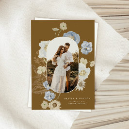 Boho植物結婚式Date Cardを保存 セーブザデート