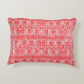 Boho民族象パターン アクセントクッション (裏面)