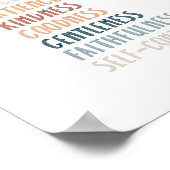 Boho水の色の果物のスピリットポスター ポスター (角)