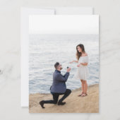 Boho水彩フローラパンパスグラスフォト セーブザデート (裏面)