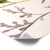 Boho水彩ワイルドフラワーベビーシャワーへようこそ ポスター (角)