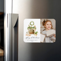 Boho水彩暖炉と緑の写真