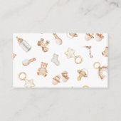 Boho水彩木地動物性発現 エンクロージャーカード (裏面)