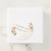 boho水彩色テディベアの赤ちゃんシャワー フェイバータグ (インサイチュ)