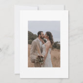 Boho水彩花テンプレートQRコード結婚ズ 招待状 (裏面)