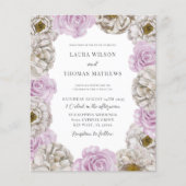 Boho水彩花模様ピンク&ホワイト結婚ズ (正面)