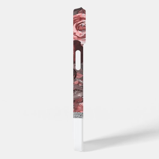 Boho水彩花模様 – ピンクモノグラム Case-Mate iPhoneケース (裏面 / 右)