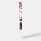 Boho水彩花模様 – ピンクモノグラム Case-Mate iPhoneケース (裏面 / 左)