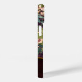 Boho水彩花模様 – Burgundy Monogram Case-Mate iPhoneケース (裏面 / 右)