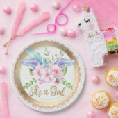 Boho水彩花赤ちゃんシャワー紙プレート ペーパープレート (パーティー)