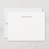 Boho水彩葉花嫁カード 招待状 (裏面)