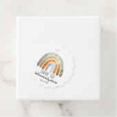 Boho水彩虹の赤ちゃんシャワーありがとう フェイバータグ (インサイチュ)